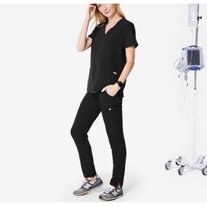 Figs Black Scrub Set Small